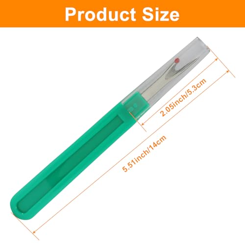 Hordion 6 PCS Seam Ripper Stitch Remover Tool, Green Seam Ripper Thread Cutter for Sewing Crafting Removing Embroidery Hems and Seams - color: Green