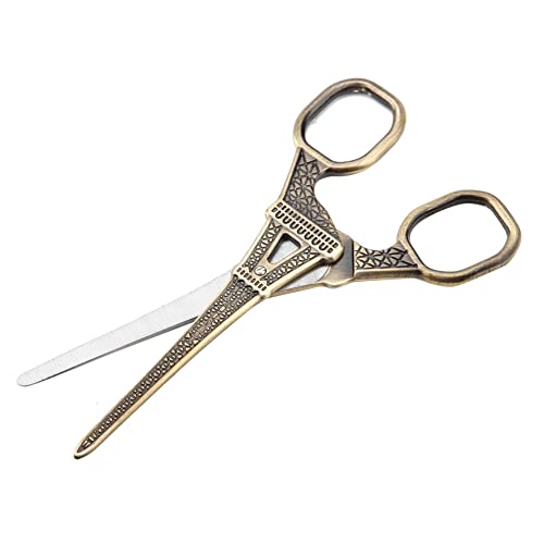 Bronze Scissors Eiffel Tower Scissors Cross Stitch Retro - color: Bronze