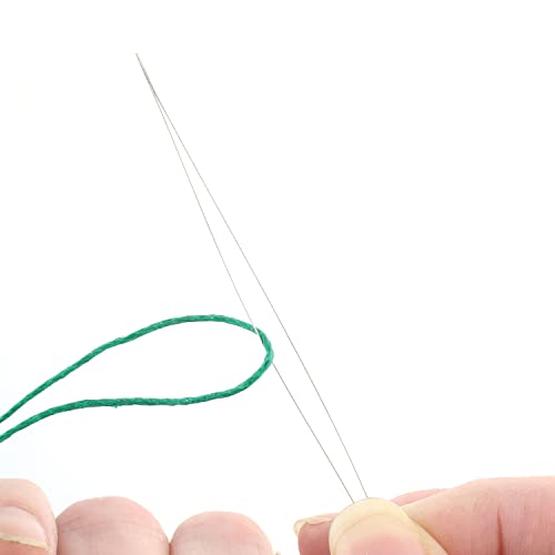 The Beadsmith Big Eye Beading Needles, 5 inches, 4 per Card, Sharp Points, Use for General Sewing, Weaving and Embroidery, Very Easy to Thread - size: 5" Long - 4 Needles
