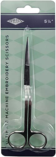 Havel's Ulti-Mates Angled Machine Embroidery Scissors, Silver