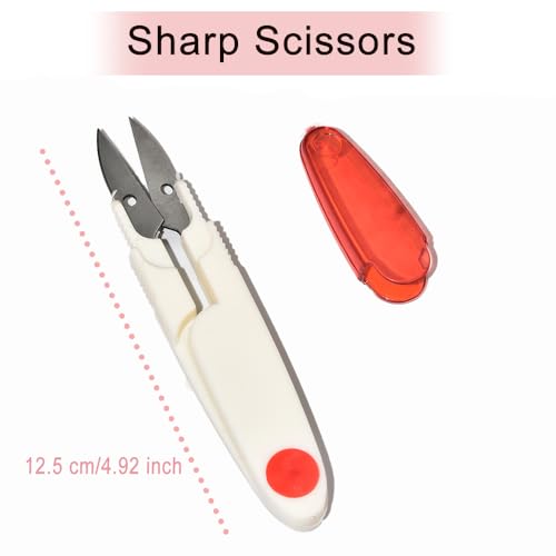 BelroseHom 30 PCS Large Eye Needles for Hand Sewing Crafts with Scissors,Embroidery Needles for Hand Sewing, Crafting, Mending, and DIY Projects, 5 Assorted Sizes - style: Basic（31 Pack）