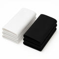 Aida Kit 18 Count 12x18 Inch – 6 Pcs Cross Stitch Fabric Kit Includes 18 Count 3 Black Cloth and 3 Cloth White Cotton 18 Ct Aida Cross Stitch Fabric for Needlework and Embroidery - color: Black, White (18count)