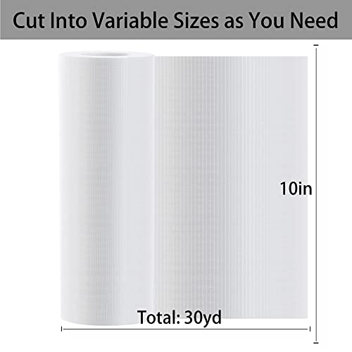 Water Soluble Stabilizer for Embroidery Topping Film (10 in x 30 yd Roll), Seneme 35um Clear Embroidery Stabilizers - Wash Away Embroidery Stabilizer for Machine Embroidery Stabilizer and Hand Sewing - size: 10"*30yd roll
