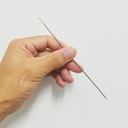 Stainless Steel Fishing Bait Rigging Needles Threader Set, Fish Bait Worm-Minnow-Anchovy Threader Needle Rustproof Threading Tool for Saltwater Freshwater Fishing Tackle Kit - size: 6"Long