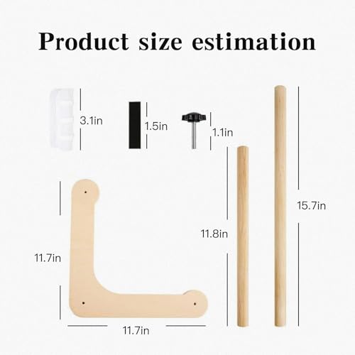 Adjustable Embroidery Stand,Needlepoint Stand,Embroidery Holder Stands with 2 Size Rods (11.8" & 15.7") ,Perfect Cross Stitch Stand for Sewing,Needlepoint,and Quilting Projects