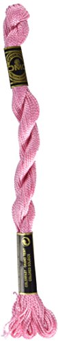 DMC 115 5-604 Pearl Cotton Thread, Light Cranberry, Size 5