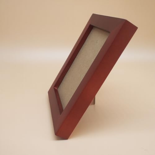 4x5 Picture Frames RED Solid Wood Frame, Plastic Panel (Film Needs to be Removed) Table or Wall.Front Window Opening 3.8x4.8 inch. - color: Red, size: 4x5