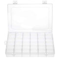 Gospire 36 Grids Clear Plastic Jewelry Box Organizer with Removable Divider - color: Clear-36 Grids
