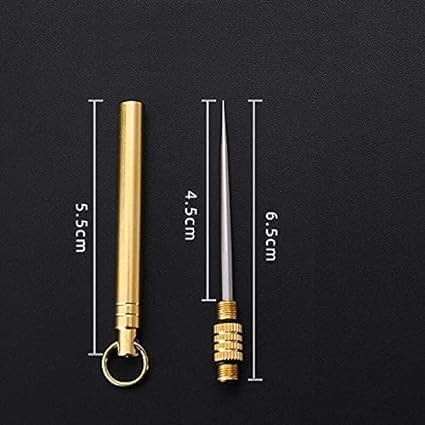 A Set Gold Cigar Holder Needle, Mini Stainless Steel Punch Draw Enhancer Tool, Nubber Assemblage Field Tool Can Be Dredge Cigar, Practical Cigar Accessories for All Cigars, Portable Cigar Needle