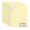AXELIP Self Stick Mounting Board 16 X 20 inch 2mm Thickness, for Cross Stitch, Photo Frame Backing （4 Pack） - size: 16 x 20 in