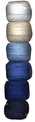Presencia Finca Perle Cotton Size #8 Thread Sampler Pack for Sashiko, Embroidery, and Quilting (Basic Sashiko)