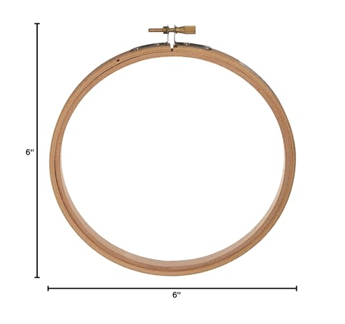 Darice Wood Embroidery Hoops, 6-Inch