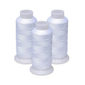 Simthread 60WT Bobbin Fill Thread Machine Embroidery Thread (White 001) - color: White 001