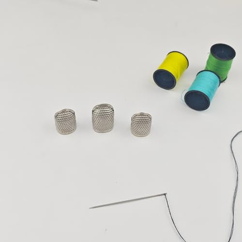 Sashiko Thimble - 2pcs Thimbles Adjustable Ring Sashiko Needles Kits, Thimbles for Hand Sewing