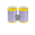 Coats & Clark Cotton All Purpose Sewing Thread 100% Mercerized Cotton 225 Yards Each Spool S970 2 Pack Bundle with 3 Bella's Crafts Needle Threaders (Lilac) - color: Lilac