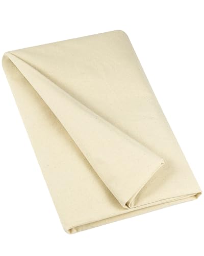 100% Cotton Muslin Fabric, 63 inch x 2 Yards, Unbleached - color: Natural, size: 2 YARD