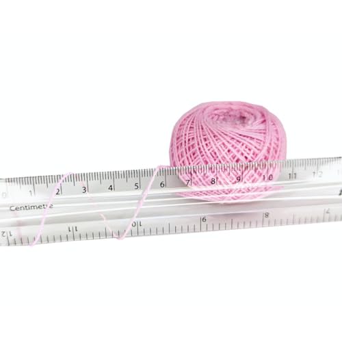 KGS Crochet Thread Cotton Yarn Balls | Size 8 | 10 Balls | 10 Grams Each Ball | Total 100 Grams of Pearl Cotton Thread for Crocheting, Hardanger, Needlepoint Hand Embroidery (Berry Bliss) - color: Berry Bliss