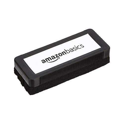 Amazon Basics Dustless Colored Chalk with Eraser, Assorted Colors, Chalkboard Writing Art Tool Set, Erasable, 24 Count
