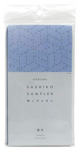 DARUMA Sashiko Sampler Original Cloth Navy Color (Parquet) - color: Parquet