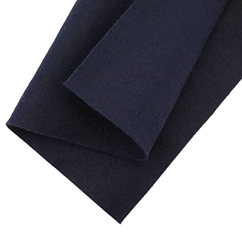 HBC Merino Wool Blend Felt Crafting Sheet (8 5/8" x 11 5/8") - Navy - color: Navy