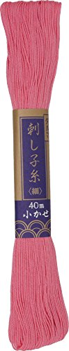 Yokota Sashiko Thread 40m 5x1 (Pale Red) - color: Pale Red