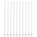 HARFINGTON 10pcs Dispensing Needles 16 Gauge 6 Inch Stainless Steel Blunt Tip Luer Connector for Refilling Glue Oil Thick Liquids Ink Lab Use, Silver - size: 16G 6"