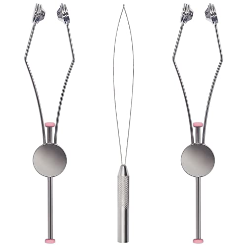 XFISHMAN Fly-Tying-Bobbin-Holder 2 Pack Fly Fishing Ceramic Bobbin with Bobbin Threader Holder Fly Tying Tools Set - color: Thumb Fit Ceramic Bobbin 2 Pack with 1 Bobbin Threade