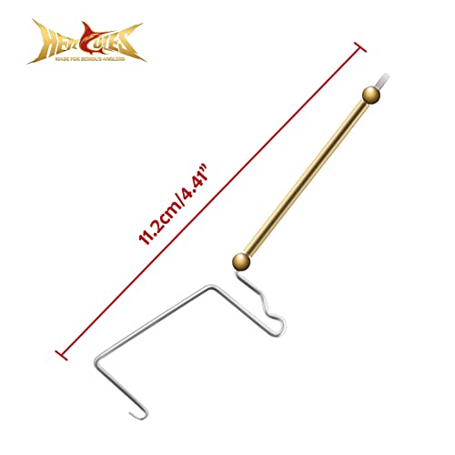 HERCULES Fly Tying Tools, Fly Tying Kit with Bobbin Thread Holder, Wire Threader, Knot Whip Finisher, Hackle Plier, Bodkin, Fly Fishing Lure Making Accessories - color: Whip Finisher