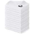 Homaxy 100% Cotton Waffle Weave Dish Cloths, 12 Pack, White - color: White, size: 12 x 12 - 12 Pack