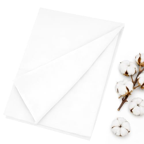 100% Cotton Fabric 2 Yards 59 Inch Width White - color: White, size: 2 YARDS