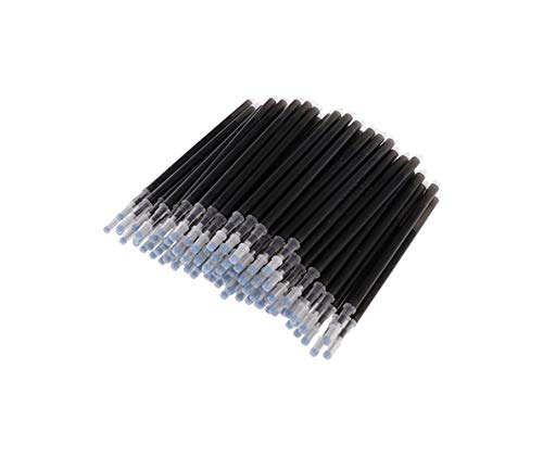 100 Pcs Heat Erasable Fabric Refills Patchwork Marking Pens High Temperature Disappearing Ink Fabric Markers for Embroidery Cross Stitch Handicarft Needlework Tailors Sewing Quilting and Dressmaking - color: Black