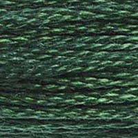DMC 117-319 Mouline Stranded Cotton Six Strand Embroidery Floss Thread, Dark Pistachio Green, 8.7-Yard