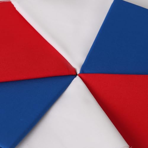 6 Pcs 18 x 21 Inches Cotton Fabric Precut Quilting Fabric Bundles Solid Colors Quilt Material for DIY Craft Sewing Embroidery (Red Blue) - color: Red Blue