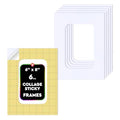 Hygloss Sticky Collage Frames - 6 Pack 6” x 8” Self Stick Collage Boards for Kids - Peel & Stick Mounting Boards for Art Projects, School Crafts, Classrooms, and DIY Displays - size: 6-Pcs, style: Frame 6” x 8”