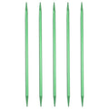 uxcell 5Pcs Knitting Needles 5.5mm (US Size 9) Aluminum Alloy Double Pointed Knitting Needle 7.87 Inches Length Metal Weaving Tool for Handmade Projects DIY Knitting, Green - color: Green, size: 5.5mm