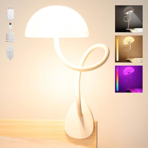 Shroommate Dorm Room Essential Clip On Bed Light for Dorm Room - White - color: White