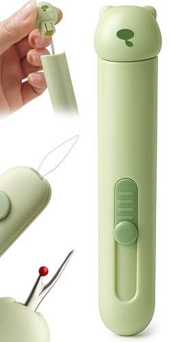 3 in 1 Automatic Needle Threader & Seam Ripper Tool with Storage, Green - color: 1PCS-Green