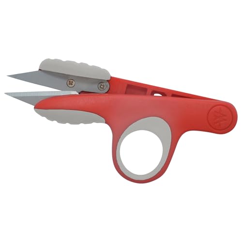 Westcott Scissors Set With 8-Inch Craft Scissors and 4-Inch Thread Snips, Red/Gray, Durable Fabric Scissors for Sewing, Quilting, and Other Craft Projects - size: 8-inch