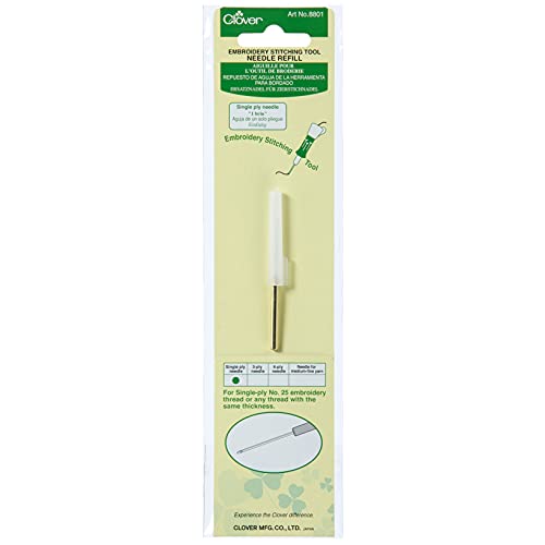 Clover Embroidery Stitching Tool Needle Refill - Single Ply - style: 1 ply Needle
