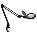 Bifocal LED Magnifying Lamp with Clamp, 14W 1200LM, Black - color: Black