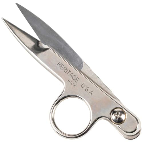 Klein Tools HTC5 Scissors, Made in USA, Threadclip with Spring Action for Automatic Opening, 4-1/2-Inch