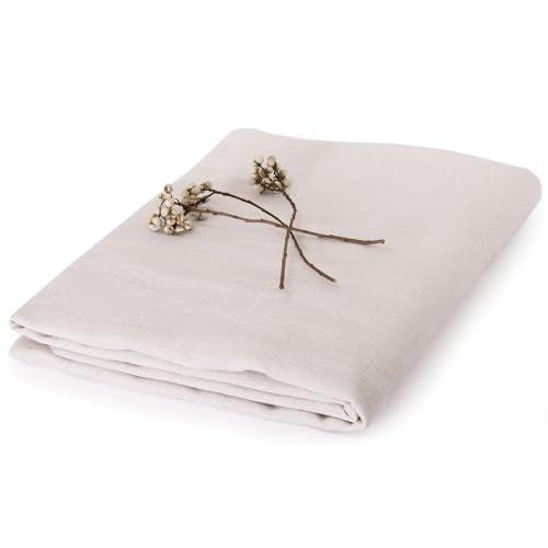 Linen Fabric by The Yard - 10 Yard 62 Inch Wide Bright White - color: Bright White, size: 10 YARDS