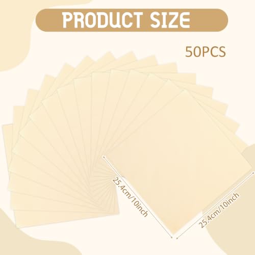Breling 20 Pcs 10 x 10 Inch Cotton Fabric Bundle Squares Precut Fabric Squares for Sewing Making Quilts for Craft Lovers (One Size,Beige) - color: Beige, size: One Size