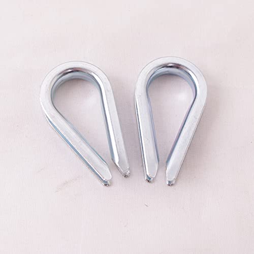 Wire Rope Thimble, for Wire Rope Dia. 3/16 in, Carbon Steel,(3/16" 50PCS) - size: 3/16“