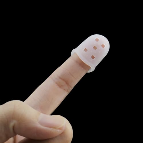 Xiaoyztan 30Pcs Transparent Silicone Guitar Finger Protectors - color: Transparent, size: S+M+L