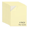 AXELIP Self Stick Mounting Board 9 X 12 inch 2mm Thickness, for Cross Stitch, Photo Frame Backing （4 Pack） - size: 9 x 12 in