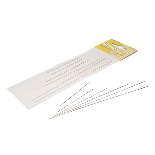 The Beadsmith Big Eye Beading Needles, Assortment Pack, 6 per Card, Sharp Points, Use for General Sewing, Weaving and Embroidery, Very Easy to Thread - size: 3 Short & 3 Long Needles - 6 Needles