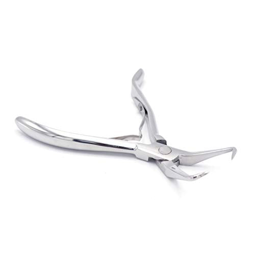 Professional Hair Extension & Beading Tool Kit Remove Plier Set for beads (4 Piece) I-Link Micro Ring Loop Needle Pulling Hook Threader Wire for Silicone Rings (Silver) - color: Silver
