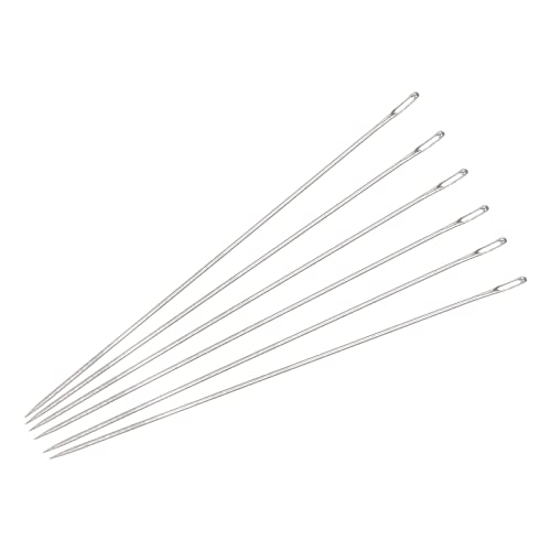 uxcell 60Pcs Beading Needles Fine Thin Long Straight Sewing Embroidery Threads Stainless Steel 2.01 Inch - size: 2.01 inch