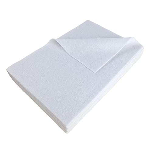 Jtnohx Color Felt Fabric Soft Felt Sheets Craft Fabric Sheets White 8"x12" - color: White